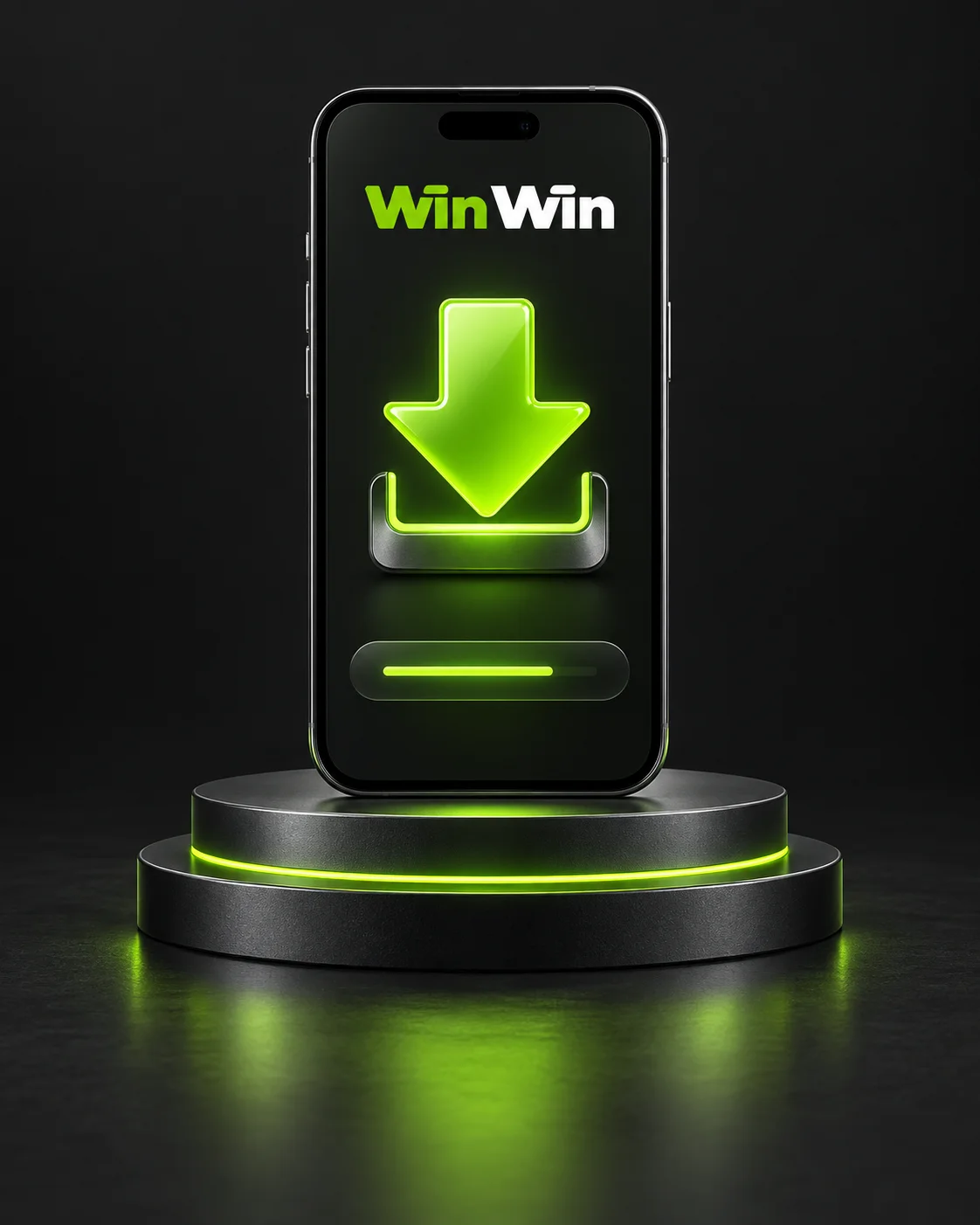 WinWin phone illustration beside a navigation arrow